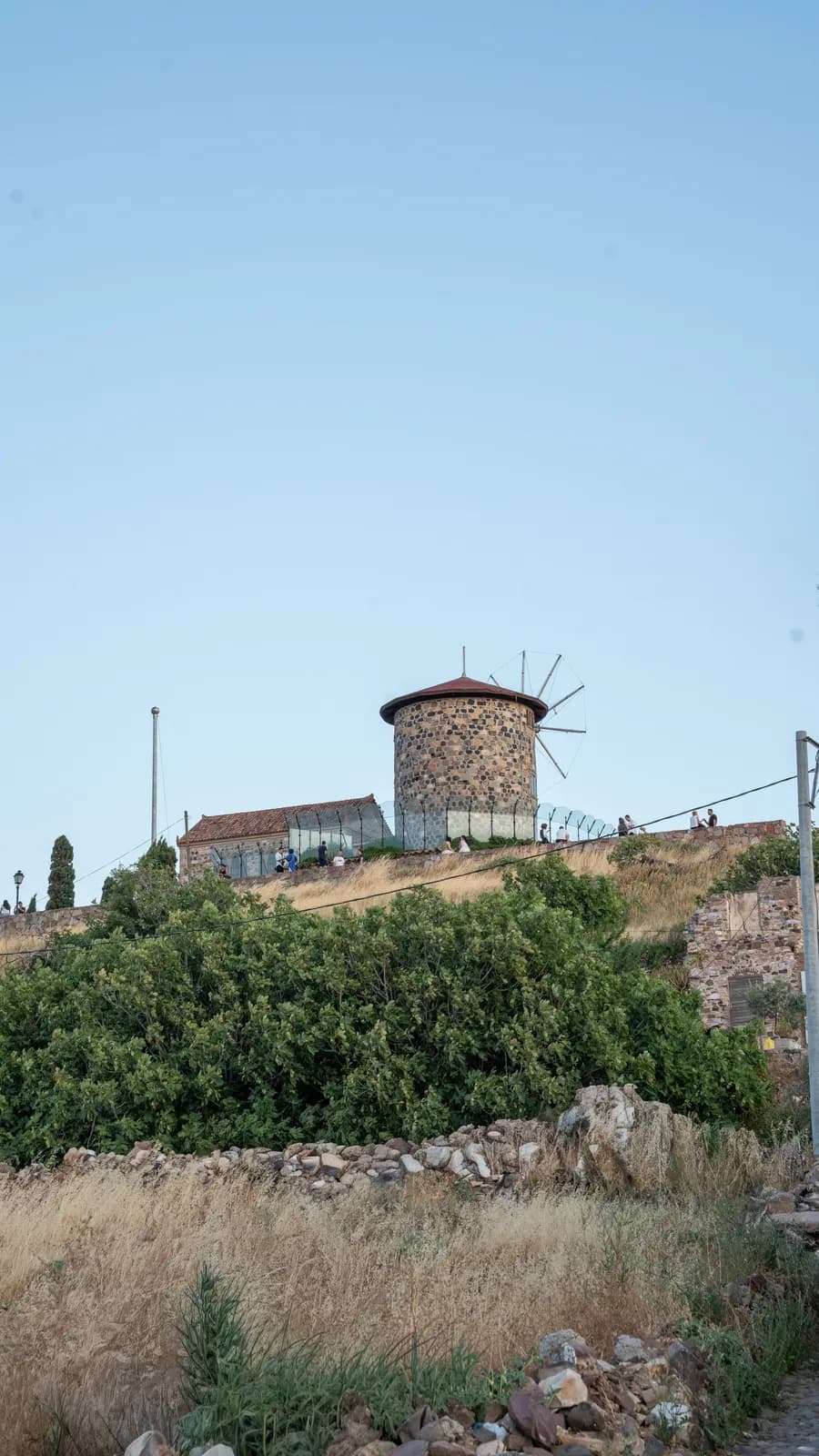 Cunda Tarihi Değirmen Manzarası